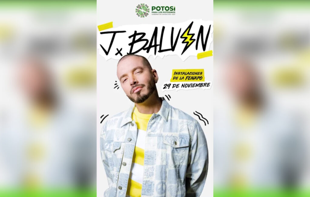 J Balvin regresa a San Luis Potosí para el Festival Navideño en la FENAPO