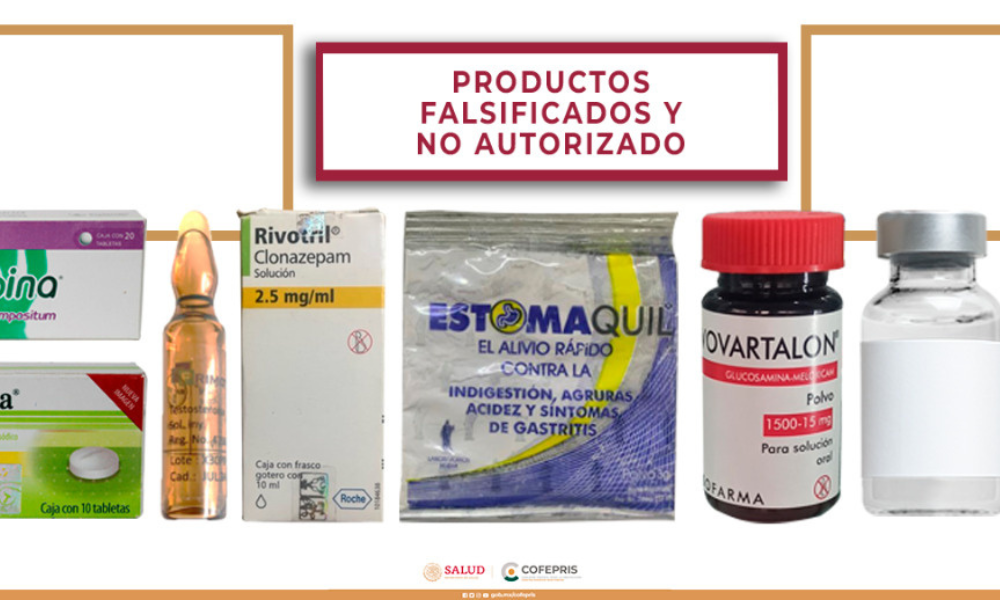 Cofepris identifica 7 medicamentos falsificados y alerta sobre venta ilegal de fármacos