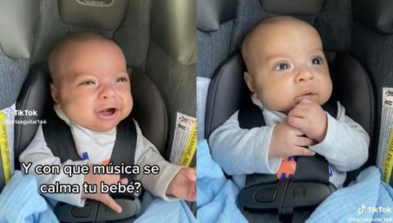 Bebé se vuelve viral tras tranquilizarse con canciones de Peso Pluma