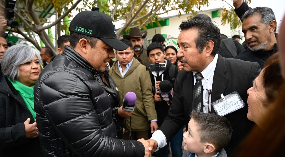 Matehuala agradece a Ricardo Gallardo por mejoras en escuelas